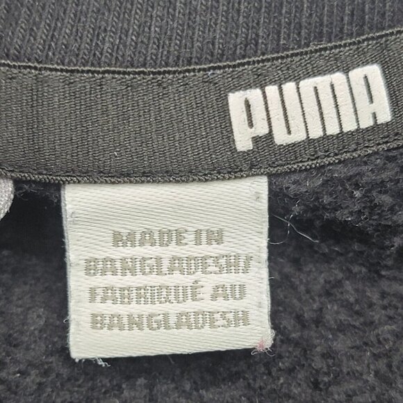 Puma Sweater Men's Large Black Rebel Bold Athletic Logo - Picture 5 of 10